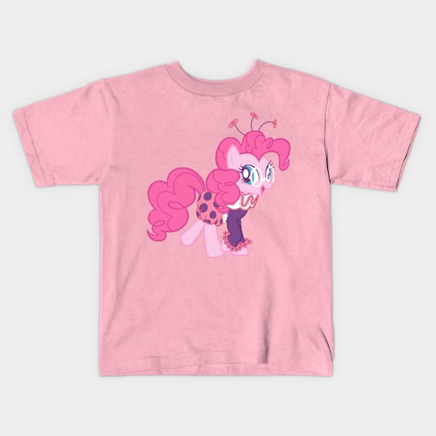 Jolly Pinkie Pie Kids T-Shirt by AriesNamarie
